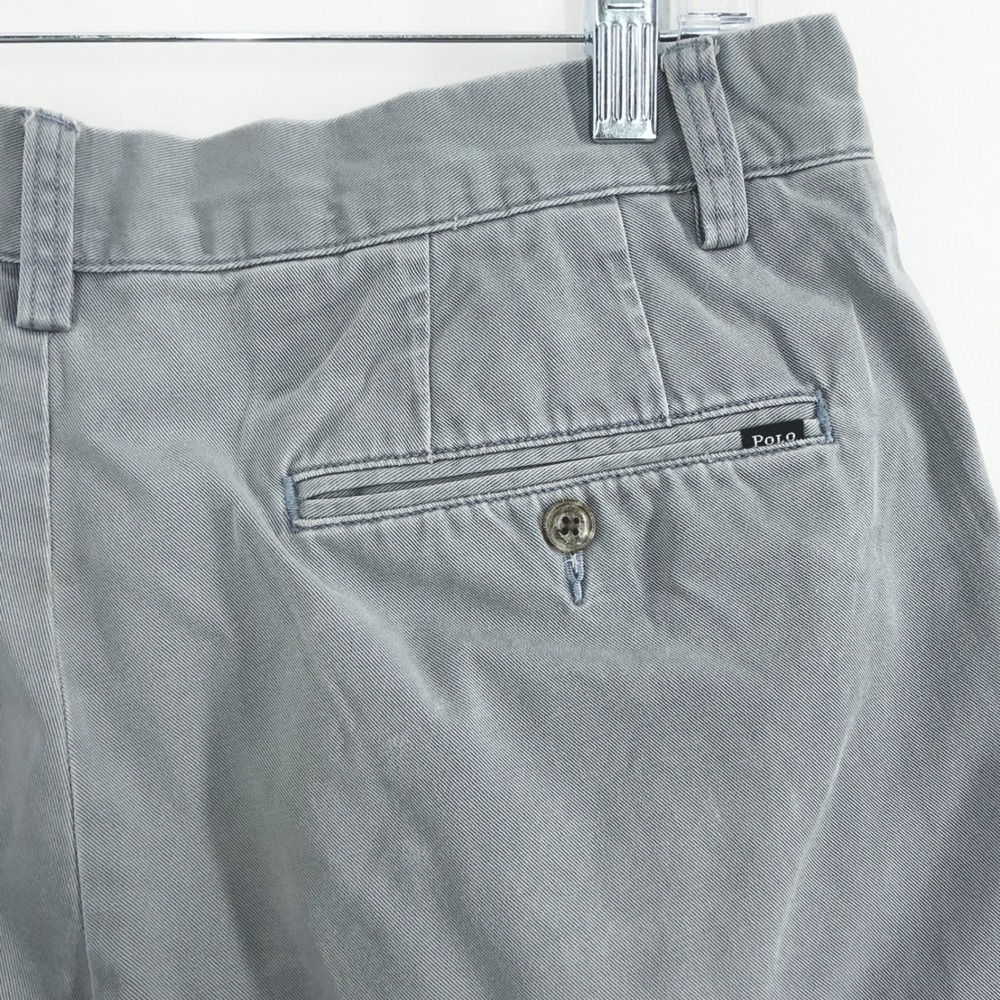 Polo Ralph Lauren Shorts Men's 32 Gray Classic Fit 9" Chino Casual Twill